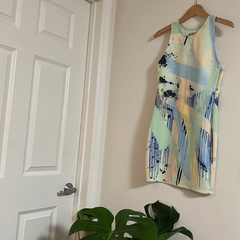 Multicolor retro look bodycon